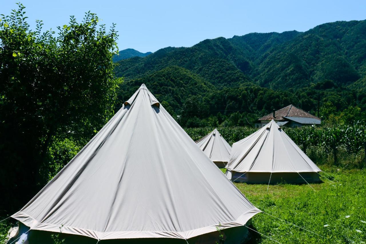 Luna Rock Glamping Brezoi - Blue Scai Eksteriør billede